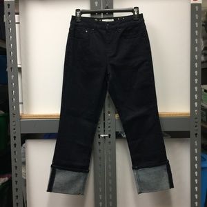NWOT Kate Spade NY Cuffed Jeans Dark Rinse